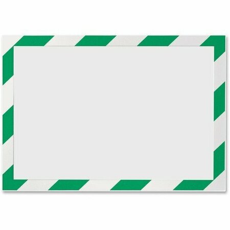 DURABLE OFFICE PRODUCTS FRAME, SELF-ADHESIVE, GRN/WHT, 2PK DBL4770131